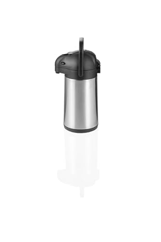 3x Pump Isolierkanne, 3 ltr., Ø 15 cm, Höhe 40 cm, Chromnickelstahl von Playflip