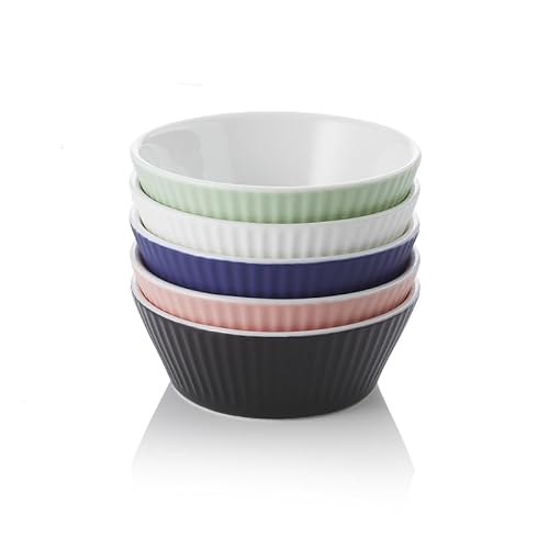 50x Ragout Fin Mix Schale, Ø 9 cm, 200 ml, 5 farbiges Set, Porzellan rosa, mint, blau,weiß, schwarz 50x Ragout Fin Mix Schale, Ø 9 cm, 200 ml, 5 farbiges Set, Porzellan rosa, mint, blau,weiß, schwarz von Playflip