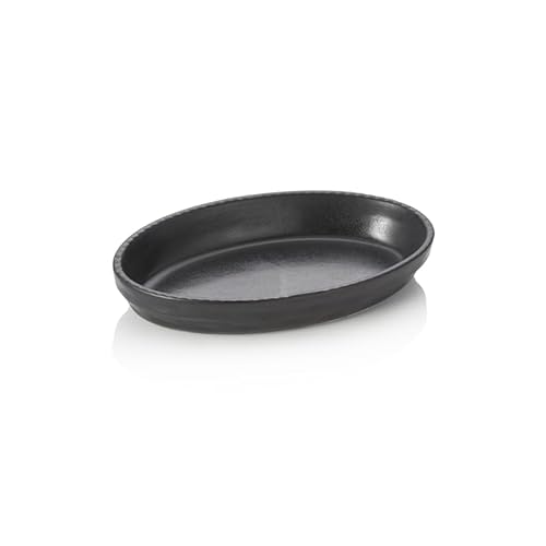 6x Backform, 28 x 17 x 4,5 cm, schwarz, Porzellan von Playflip