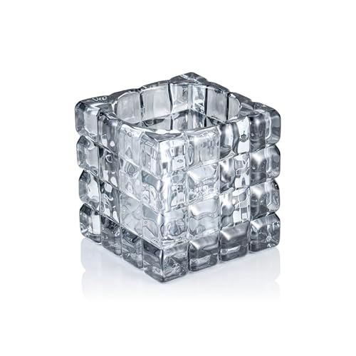 6x Cube Smoke Grey YUYU, Windlicht, Kerzenhalter, 9 x 9 x 9 cm, Glas 6x Cube Smoke Grey YUYU, Windlicht, Kerzenhalter, 9 x 9 x 9 cm, Glas von Playflip