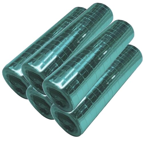 Luftschlangen Papier bunt Party Deko Geburtstag Hochzeit Set holografisch, Stück:5 Stück, Luftschlangen:Mint metallic von Playflip