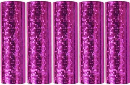 Luftschlangen Papier bunt Party Deko Geburtstag Hochzeit Set holografisch, Stück:5 Stück, Luftschlangen:Pink holografisch metallic Luftschlangen Papier bunt Party Deko Geburtstag Hochzeit Set holografisch, Stück:5 Stück, Luftschlangen:Pink holografisch metallic von Playflip