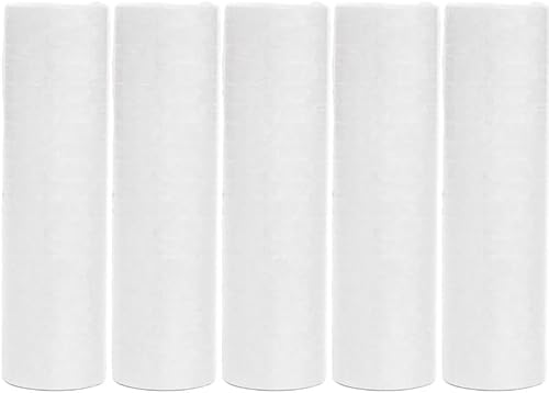 Luftschlangen Papier bunt Party Deko Geburtstag Hochzeit Set holografisch, Stück:5 Stück, Luftschlangen:Weiß von Playflip