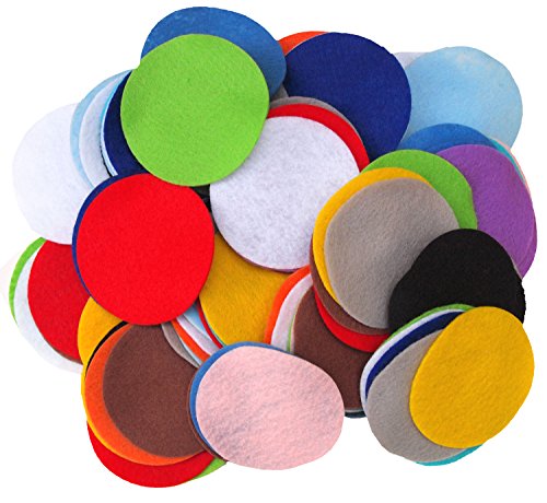 100 pc Mixed Color Assortment 3 inch Felt Circles by Playfully Ever After von Playfully Ever After