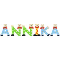 Playshoes Kinder Holz-Buchstaben Namen-Set ANNIKA - sortiert von Playshoes