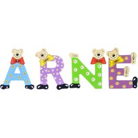 Playshoes Kinder Holz-Buchstaben Namen-Set ARNE - sortiert von Playshoes