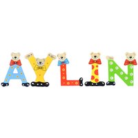 Playshoes Kinder Holz-Buchstaben Namen-Set AYLIN - sortiert von Playshoes