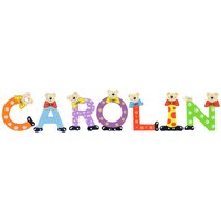 Playshoes Kinder Holz-Buchstaben Namen-Set CAROLIN - sortiert von Playshoes