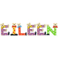 Playshoes Kinder Holz-Buchstaben Namen-Set EILEEN - sortiert von Playshoes