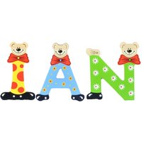 Playshoes Kinder Holz-Buchstaben Namen-Set IAN - sortiert von Playshoes