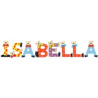 Playshoes Kinder Holz-Buchstaben Namen-Set ISABELLA - sortiert von Playshoes