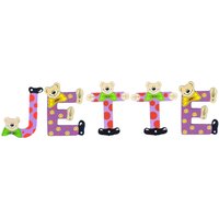 Playshoes Kinder Holz-Buchstaben Namen-Set JETTE - sortiert von Playshoes