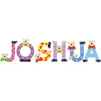 Playshoes Kinder Holz-Buchstaben Namen-Set JOSHUA - sortiert von Playshoes