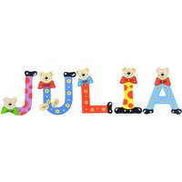 Playshoes Kinder Holz-Buchstaben Namen-Set JULIA - sortiert von Playshoes