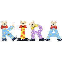 Playshoes Kinder Holz-Buchstaben Namen-Set KIRA - sortiert von Playshoes