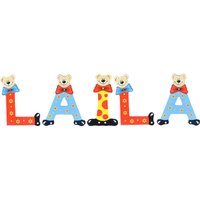 Playshoes Kinder Holz-Buchstaben Namen-Set LAILA - sortiert von Playshoes
