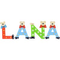Playshoes Kinder Holz-Buchstaben Namen-Set LANA - sortiert von Playshoes