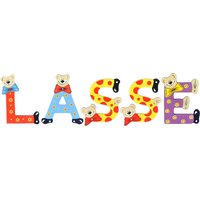 Playshoes Kinder Holz-Buchstaben Namen-Set LASSE - sortiert von Playshoes