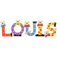 Playshoes Kinder Holz-Buchstaben Namen-Set LOUIS - sortiert von Playshoes