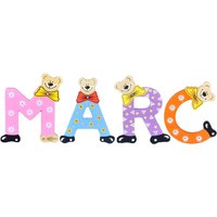 Playshoes Kinder Holz-Buchstaben Namen-Set MARC - sortiert von Playshoes