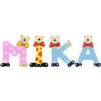 Playshoes Kinder Holz-Buchstaben Namen-Set MIKA - sortiert von Playshoes