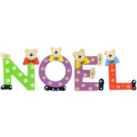 Playshoes Kinder Holz-Buchstaben Namen-Set NOEL - sortiert von Playshoes
