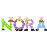 Playshoes Kinder Holz-Buchstaben Namen-Set NORA - sortiert von Playshoes