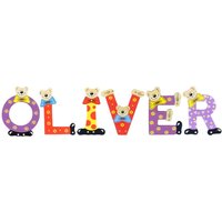 Playshoes Kinder Holz-Buchstaben Namen-Set OLIVER - sortiert von Playshoes