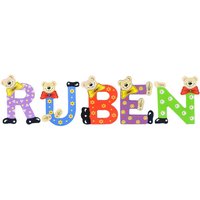Playshoes Kinder Holz-Buchstaben Namen-Set RUBEN - sortiert von Playshoes