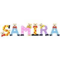 Playshoes Kinder Holz-Buchstaben Namen-Set SAMIRA - sortiert von Playshoes