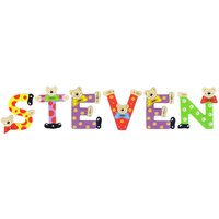 Playshoes Kinder Holz-Buchstaben Namen-Set STEVEN - sortiert von Playshoes