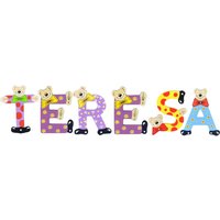Playshoes Kinder Holz-Buchstaben Namen-Set TERESA - sortiert von Playshoes