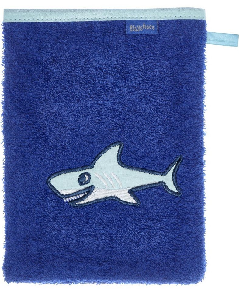 Playshoes Waschhandschuh Frottee-Waschhandschuh Hai von Playshoes
