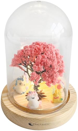 Playtastic DIY-Tischlampe: DIY-Einhorn-Nachttischlampe für Kinder, batteriebetrieben (selbstgemachte Lampen, Kinderzimmer Lampen Mädchen) von Playtastic