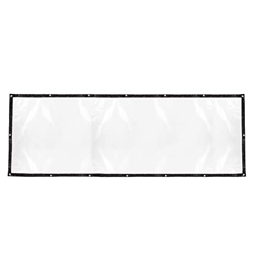 1 x 3 m Transparente, Wasserdichte Abdeckplane, Robuste Kunststoffplane mit Ösen, Transparente Plane, Kunststofffolienabdeckung für Gewächshauszubehör von Plcnn