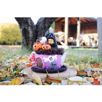 Halloween-Teekannenwärmer, Gehäkelte Kürbisse, Teekannenwärmer, Hexendeko, Feenhaus, Hexenhaus, Gehäkeltes Halloween, Spinnennetz Halloween-Teekannenwärmer, Gehäkelte Kürbisse, Teekannenwärmer, Hexendeko, Feenhaus, Hexenhaus, Gehäkeltes Halloween, Spinnennetz von PleasantThingsStore