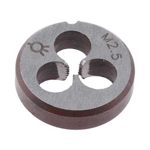 1 x metrische langlebige HSS-Schneideisen Gewindeschneidwerkzeug, 2 Typen M2,5, Silber 1 x metrische langlebige HSS-Schneideisen Gewindeschneidwerkzeug, 2 Typen M2,5, Silber von Pleayietoopiatiey