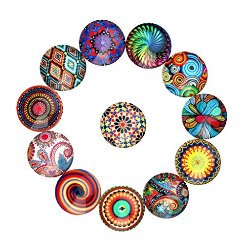 20 Stück Glas-Cabochons mit flacher Rückseite, für Scrapbooking, Kuppel zum Basteln, 20 mm von Pleayietoopiatiey