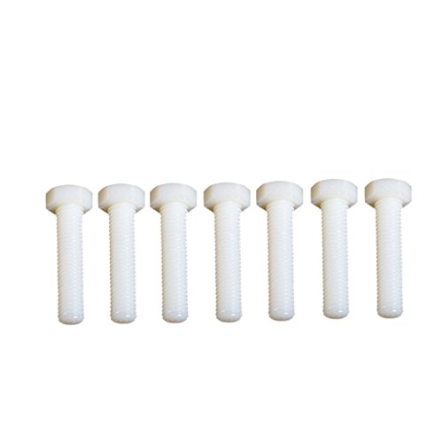 50 Stück M5 x 25 mm Kunststoffschrauben Kopf Kappe Sechskantschrauben Sechskantschrauben Weiß 50 Stück M5 x 25 mm Kunststoffschrauben Kopf Kappe Sechskantschrauben Sechskantschrauben Weiß von Pleayietoopiatiey