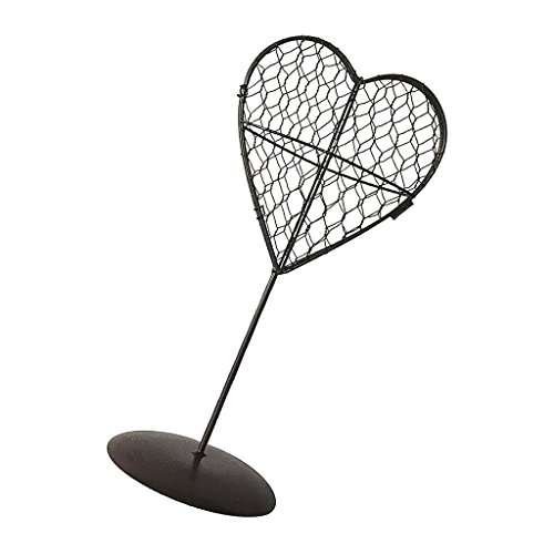 Pleayietoopiatiey Eisendraht, Herzform, Ständer, Sukkulentententopf, stehend, Pflanzgefäß, Pflanzenhalter, 17 cm von Pleayietoopiatiey