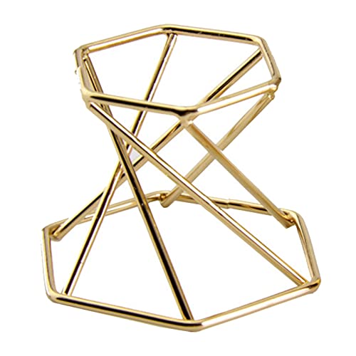 Pleayietoopiatiey Metallhalter Staffelei Display Ständer für Edelsteine Mineralsteine Gold Sechseck Golden Pleayietoopiatiey Metallhalter Staffelei Display Ständer für Edelsteine Mineralsteine Gold Sechseck Golden von Pleayietoopiatiey