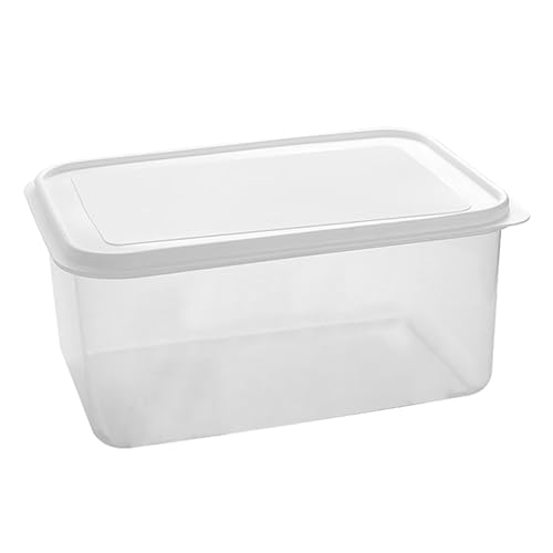 Pleayietoopiatiey Pizzateig-Gärbox, großes Fassungsvermögen, transparent, für Küche, Kühlschrank, Brot, 4 l, transparent von Pleayietoopiatiey