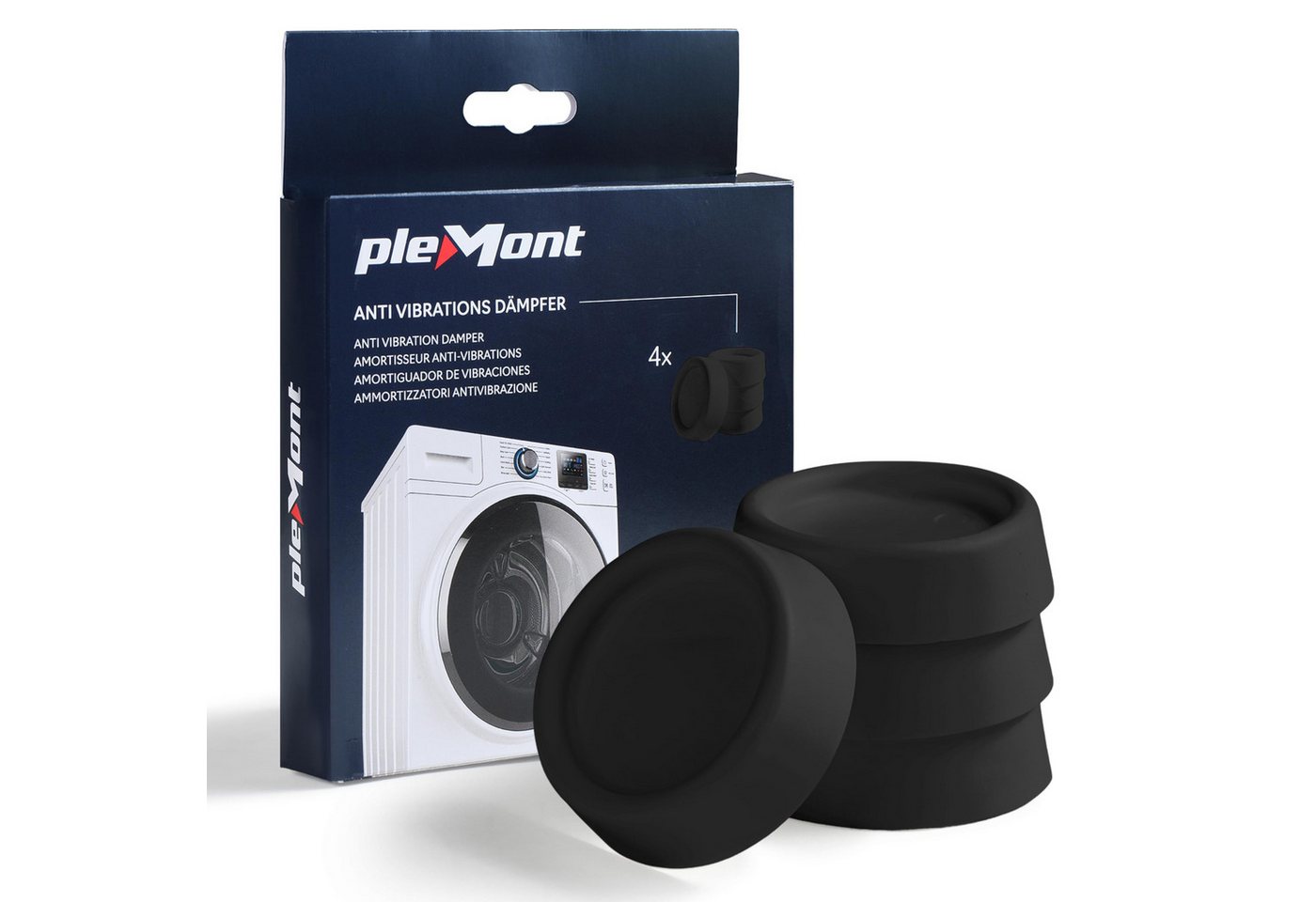 Plemont Geschirrspüleinsatz Plemont Universal Vibration Damper - Set of 4 Anti-Vibration Pads for von Plemont