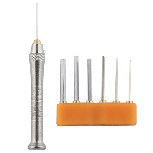 Plentoy 7-in-1 kleiner metrischer Sechskantschlüssel-Set mit Griff, Sechskantschlüssel-Bits, 0,7 mm, 0,9 mm, 1,27 mm, 1,5 mm, 2,0 mm, 2,5 mm, 3,0 mm von Plentoy