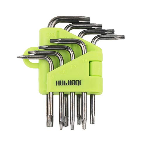 Kleines Torx-Schraubendreher-Set mit T5 T6 T7 T8 T9 T10 T15 T20 Sicherheits-Treiberbits für MacBook/Xbox One/Xbox/Controller/PS3/PS4/HDD/Computer-Reparatur von Plentoy