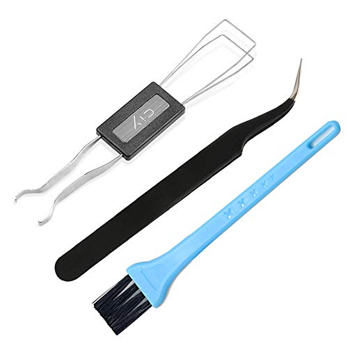 MX Switch Top Removal Tool Switches Dropper Puller Keycap Puller mit ESD Tweezers Cleaning Brush for Mechanical Keyboard Repair Kit von Plentoy