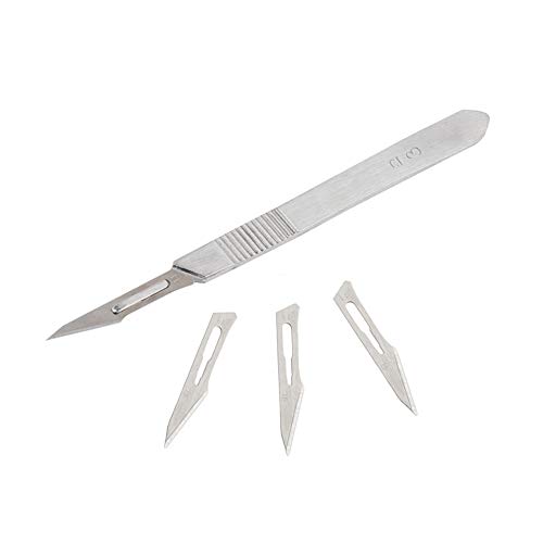 Skalpell-Messer-Werkzeug-Set, Gravur-Schneidemesser, 1 Griff #3, 10 Klingen von Plentoy