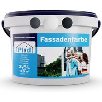 Fassadenfarbe Weiß 2,5l , für ca. 17,5m² / Außenfarbe, Mauerfarbe, Hausfarbe von Plid