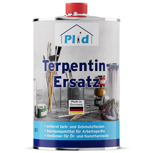 PLID® Terpentinersatz 1L [REINIGUNGS - UND VERDÜNNUNGSMITTEL] - hochwertiges Reinigungsmittel für Farb - und Schmutzfleck Entfernung - Verdünner für Öl - und Kunstharzlacke - Pinselreiniger von Plid