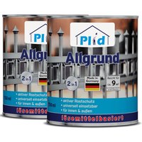 Allgrund Rostgrundierung 1,5L Weiß, für ca. 18m² /Aktiver Rostschutz Grundierung von Plid